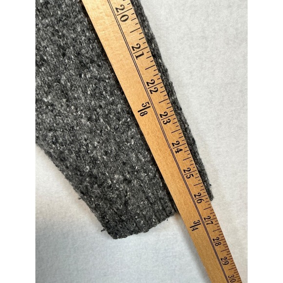 Lorenzo Magni Mens Wool Blend Fair Isle Quarter Zip Sweater Grey Made in Italy S - Picture 9 of 9